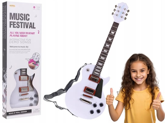 gitara dla dzieci ZABAWKA MUZYCZNA nauka gry na gitarze MIKROFON RAMIZ