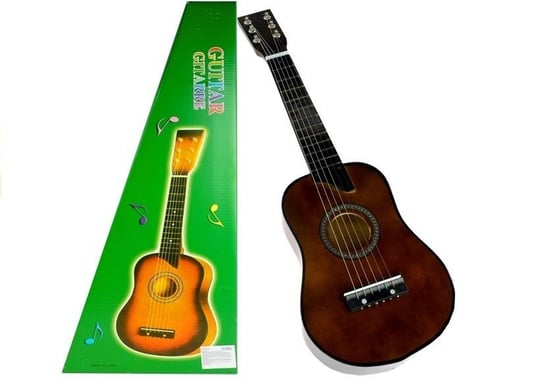 Gitara Drewniana Klasyczna z Kostką Jasny Brąz lean