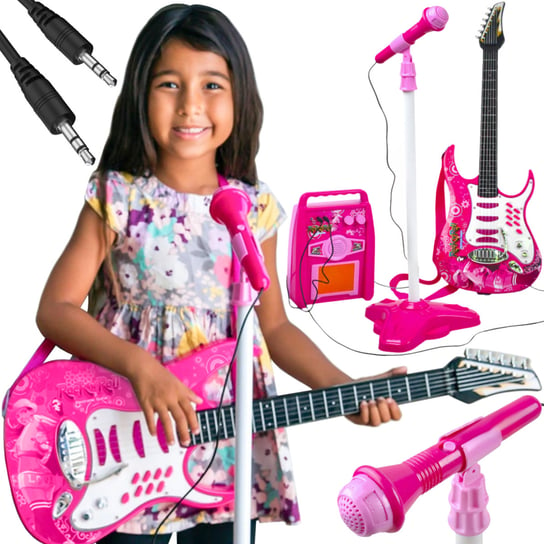 Gitara Elektryczna dla Dzieci Wzmacniacz Mikrofon ISO TRADE Iso Trade