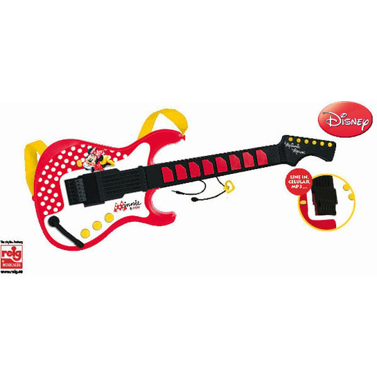 Gitara elktryczna dla dzieci z MP3, Myszka Minnie, Reig Musicales Reig Musicales