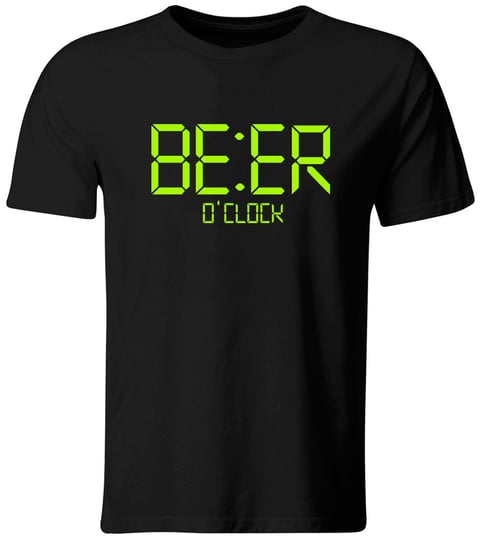 GiTees, Koszulka z nadrukiem Beer O'Clock, rozmiar S GiTees