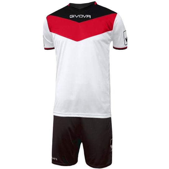Givova, Komplet piłkarski, Kit One KITC53 1210, biało-czerwono-czarny, Rozmiar - L Givova