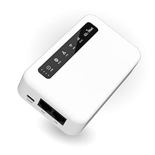 Gl.inet Xe300(Puli) 4Glte Mobile Smart Vpn Router Portable Wifi Wireless Travel Hotspot Emea(Ep06-E Module Installed) Router/Accesspoint/Extender/Wdsmode Openwrt 5000Mahbattery Openvpnclient Inna marka