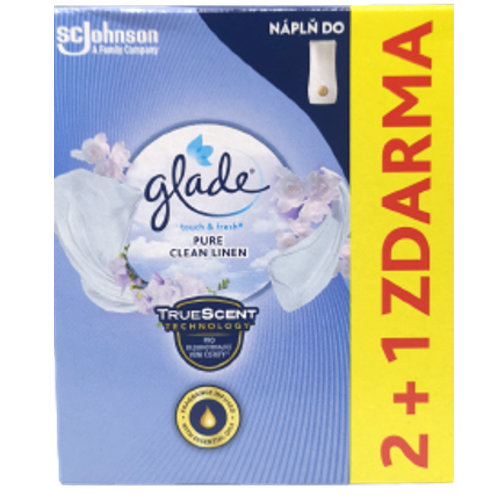 Glade Mini Spray Zapas 3X10Ml Pure Clean Linen Glade