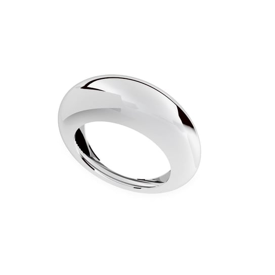 Gładki pierścionek sygnet, srebro 925, XENIA x GIORRE : ROZMIAR PIERŚCIONKA - 13 |UK:N | Φ16,67 MM, Srebro - kolor pokrycia - Pokrycie platyną GIORRE