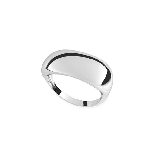 Gładki szeroki pierścionek, XENIA x GIORRE : ROZMIAR PIERŚCIONKA - 13 |UK:N | Φ16,67 MM, Srebro - kolor pokrycia - Pokrycie platyną GIORRE
