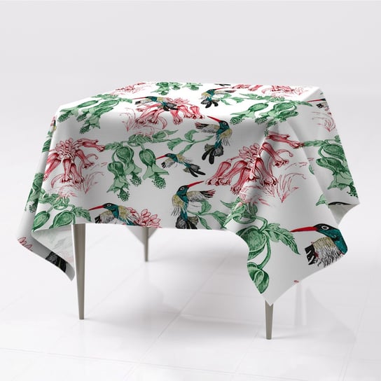 Gładkie obrusy na stół prostokątny Zioła i Ptaki, Fabricsy, 150x150 cm Fabricsy