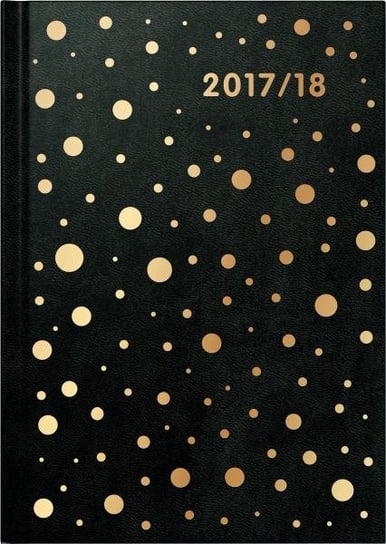 Glamour, kalendarz szkolny 2017/2018, Confetti, czarny i niebieski Baier&Schneider