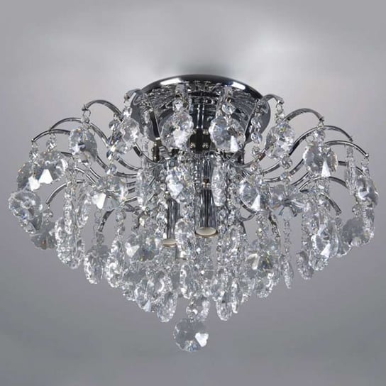 Glamour LAMPA sufitowa FIRENZA MD30196/4 Italux plafon OPRAWA kryształowa crystal przezroczysta ITALUX