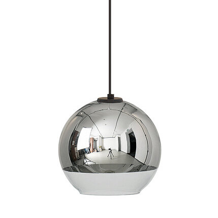 Glamour lampa wisząca Globe Plus 7606 kulisy zwis do pokoju srebrny Nowodvorski