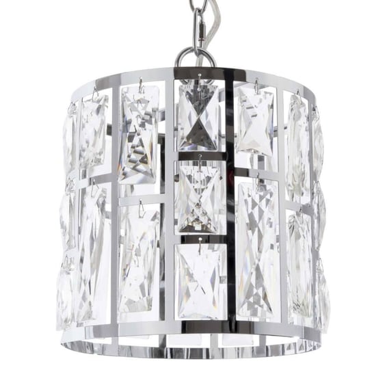 Glamour LAMPA wisząca KIEV P01841CH Cosmolight kryształowy zwis do sypialni chrom Cosmolight