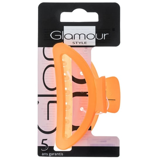 Glamour,Neon klamra do włosów Pomarańczowa Glamour