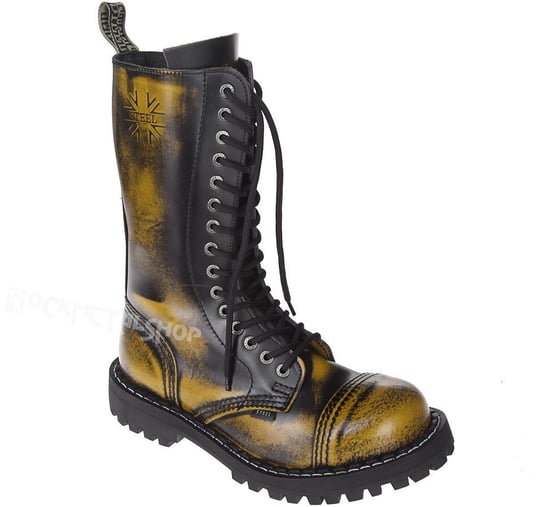 glany STEEL - YELLOW / BLACK (15 dziurek)-38 Steel