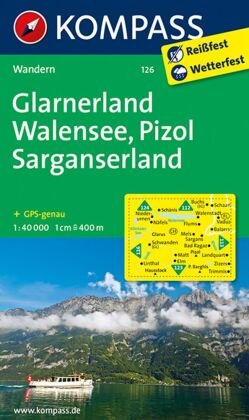 Glarnerland - Walensee 1 : 40 000 Kompass Karten Gmbh, Kompass-Karten
