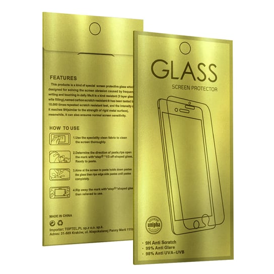 Glass Gold Hartowane szkło do HUAWEI HONOR 20 LITE Inna marka