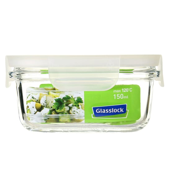 GLASSLOCK - Fancy - Szklany pojemnik kuchenny 150 ml - Biały GLASSLOCK