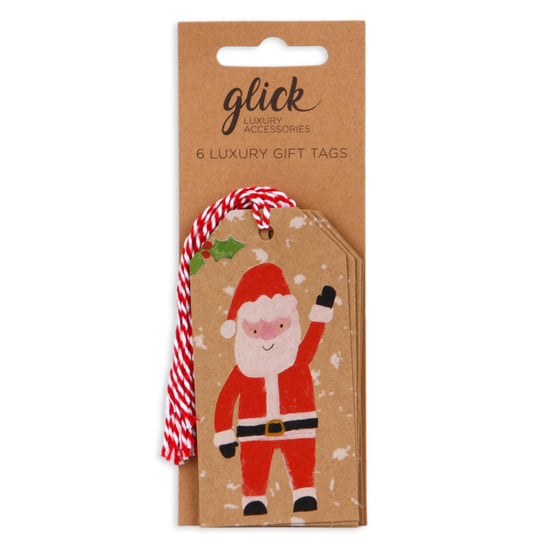 Glick, Bileciki do prezentów, Mult Tag Santa & Co, 6 szt. Glick