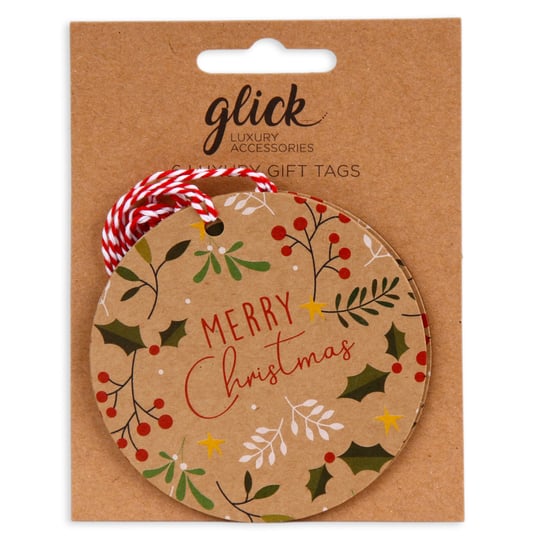 Glick, Bileciki do prezentów, Multi Tag Foliage, 6 szt. Glick