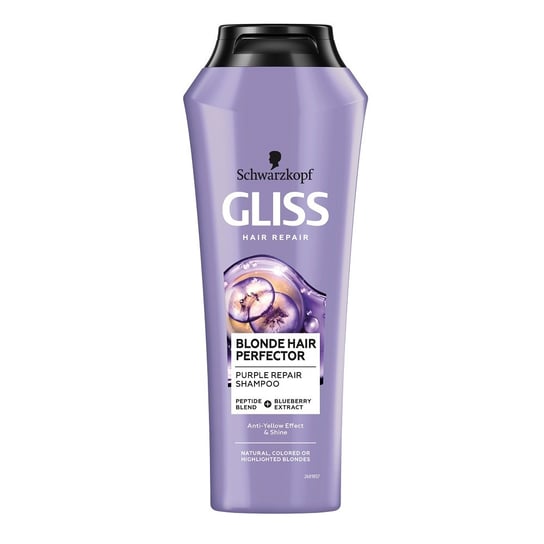 Gliss Kur Blonde Hair Perfector Shampoo Szampon do naturalnych farbowanych lub rozjaśnianych blond włosów 250ml Schwarzkopf