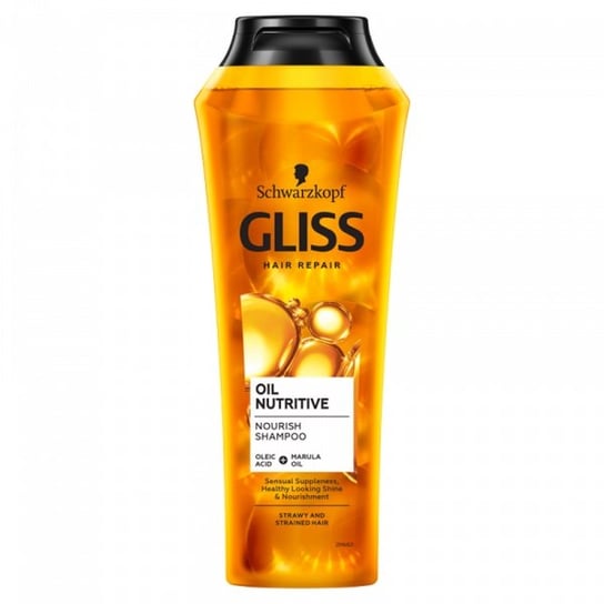 Gliss Kur, Oil Nutritive, odżywczy szampon do włosów, 250 ml Gliss