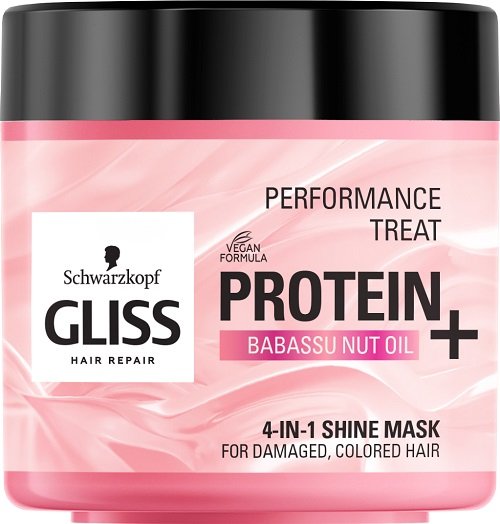Gliss Kur, Performance Treat, maska nabłyszczająca do włosów Protein + Babassu Nut Oil, 400 ml Schwarzkopf