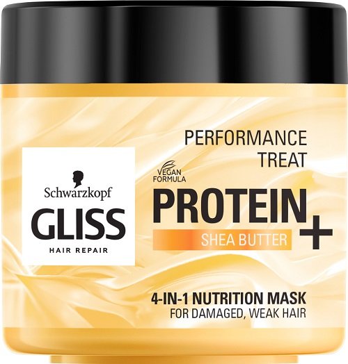 Gliss Kur, Performance Treat, maska odżywcza do włosów Protein + Shea Butter, 400 ml Schwarzkopf