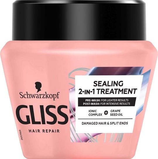 Gliss, Split Ends Miracle Sealing 2in1 Treatment maska spajająca do włosów zniszczonych z rozdwojonymi końcówkami 300ml Schwarzkopf