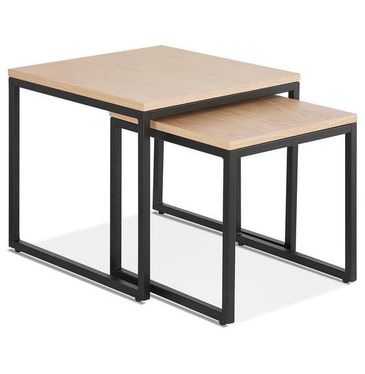 GLISS zestaw stolików z okleiny naturalnej Kokoon Design