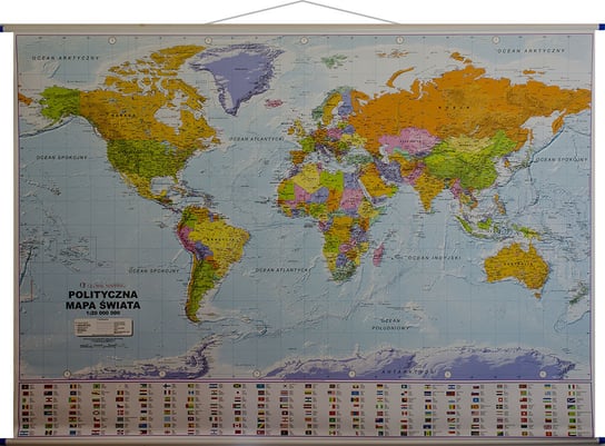 Global Mapping, Świat polityczny mapa ścienna 1:20 000 000 Global Mapping
