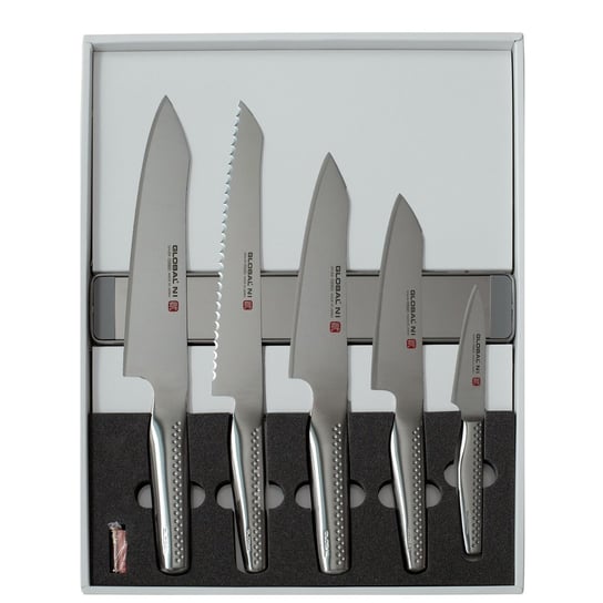 Global NI Zestaw 5 noży + listwa magnetyczna Inna marka
