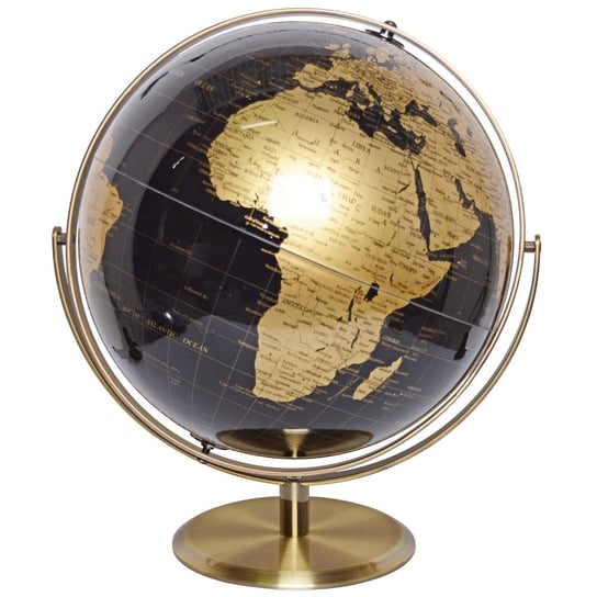 Globus dekoracyjny DUWEN Merno, złoto-czarny, 38x30 cm Duwen