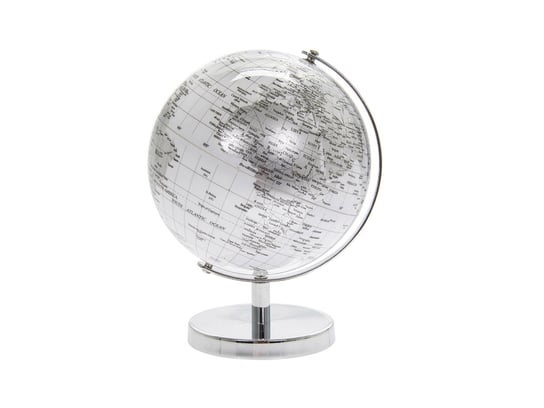 Globus Mały - Globe Silver & White LEONARDO ENGLAND