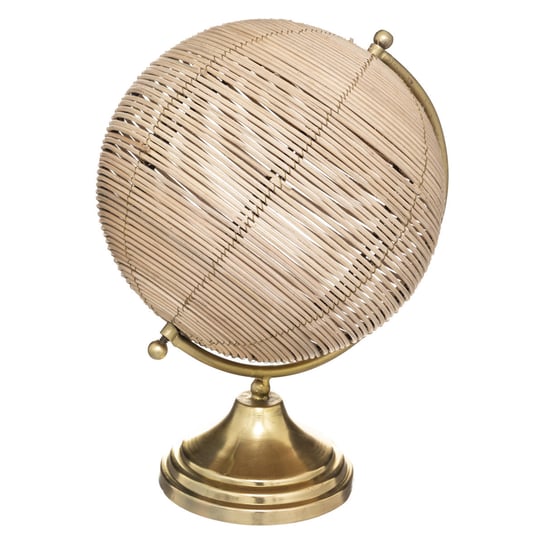 Globus ozdobny z rattanu, Ø 19 cm Atmosphera