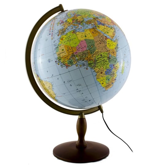 Globus polityczny podświetlany, kula 42 cm, Zachem Opracowanie zbiorowe