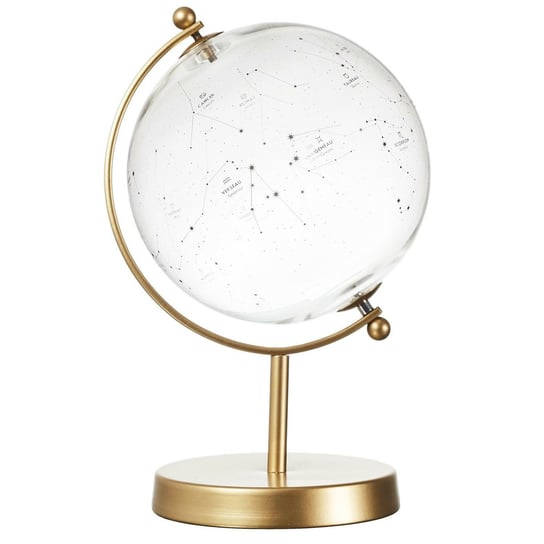 Globus szklany ze znakami zodiaku 24x16cm Inna marka