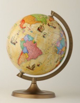 Globus z Trasami Odkrywców Zachem