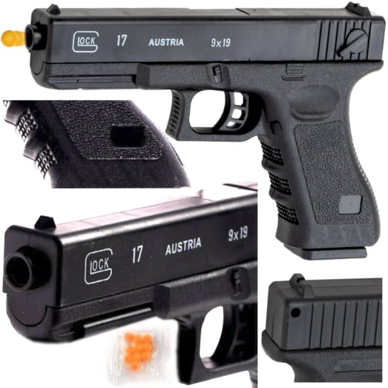 GLOCK 17 1:1 Replika ASG Policyjny Pistolet Na Kulki 6mm Inna marka