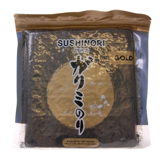 Glony do Sushi Gold 125 g (50 Arkuszy) - Sushinori EAT