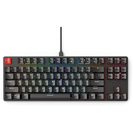 Glorious GMMK-TKL-BRN Gaming keyboard, RGB LED light, US, Wired, Black Glorious PC Gaming Race