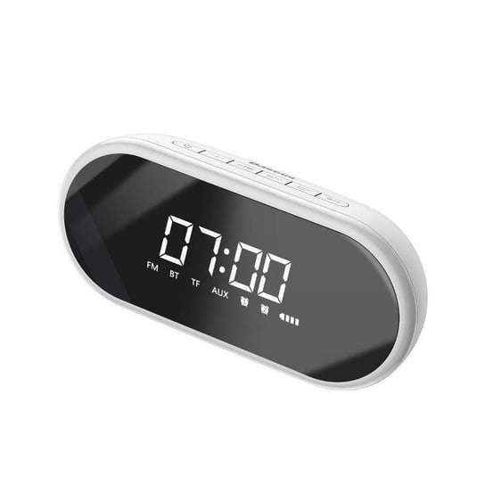 Głośnik bezprzewodowy Bluetooth zegar budzik Baseus Encok E09 (Biały) Baseus