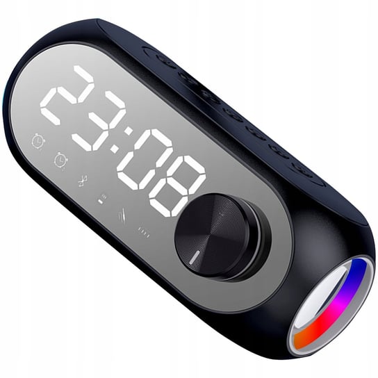 Głośnik Bezprzewodowy Z Lustrem Bluetooth 5.0 Budzik Radio Rgb Zegar Alarm S8 LOGIT