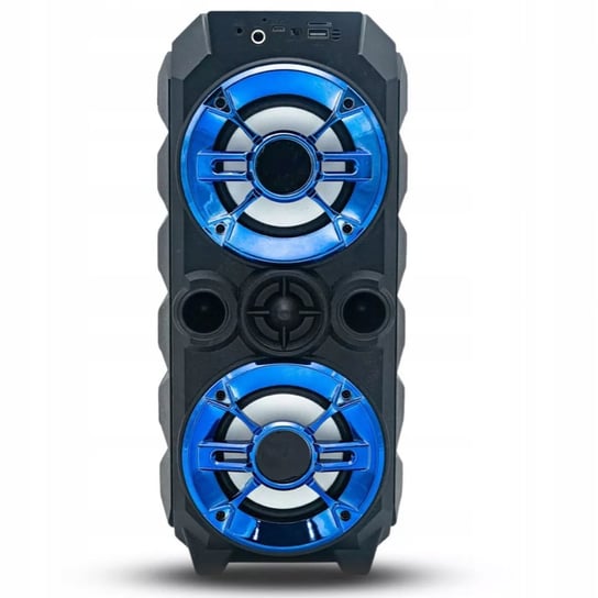 GŁOŚNIK BLUETOOTH AKUMULATOROWY 10W (2x 5W 4") KARAOKE MIKROFON W ZESTAWIE bez marki