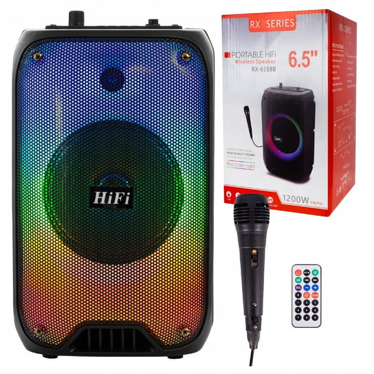 Głośnik Bluetooth Bezprzewodowy Mobilny Kolumna Fm + Pilot Mikrofon Karaoke AIG