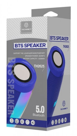 Głośnik BTS TUBA LED TH2625 Niebieski Bluetooth 5.0 TECHANCY