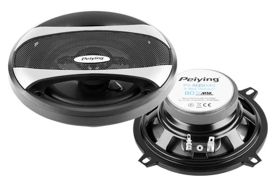 Głośniki samochodowe Peiying PYAQ504S 4-drożne 80 W 4 Ohm Inna marka