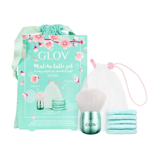 Glov Zestaw Matcha Latte Set Kabuki Glov Moon Pads Glov