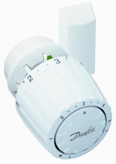 Głowica termostatyczna do zaworów RA i grzejników z wkładką zaworową RA, czujnik gazowy wyniesiony, bezpiecznik mrozu, ograniczenie lub blokowanie DANFOSS