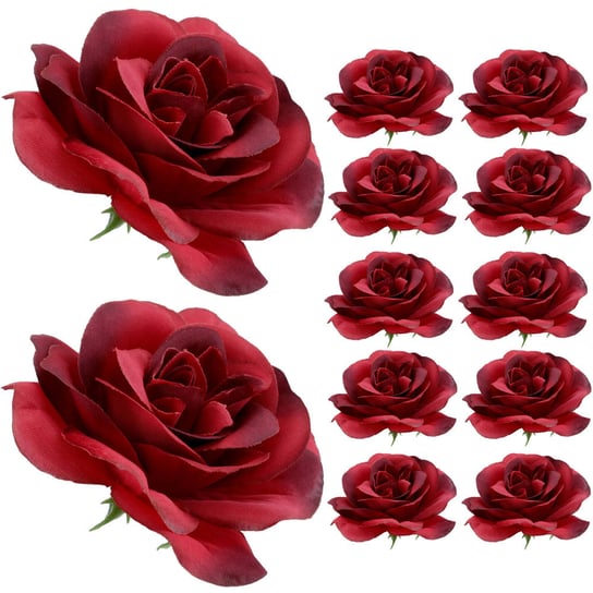 Główki Róży 12 szt  Bordo KR351J Inna marka
