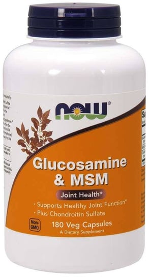 Glukozamina z MSM (180 kaps.) Now Foods