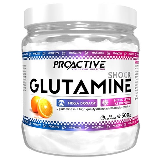 GLUTAMINE - glutamina - ProActive - 500g POMARAŃCZA Proactive